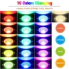 6W Outdoor 16 Color LED Garden Lawn Lights with Remote Control Landscape Lighting Flood Lamp Waterproof RGB+Warm White Spotlight 2