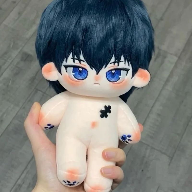 

Anime Blue Lock Isagi Yoichi 20cm Nude Body Plush Doll Toys Soft Stuffed Plushie a6827