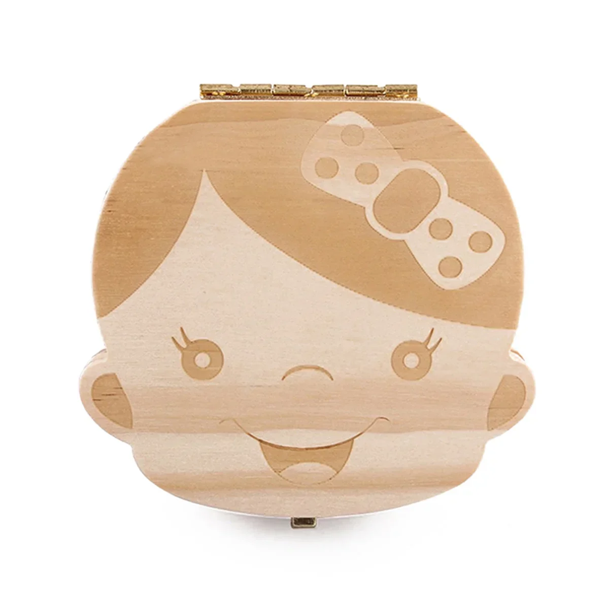 Wooden Storage Box Tooth Box Wooden Memorial Box Baby Memory Box Baby Teeth Box Spanish English Wooden Lanugo Box for Boys Girls