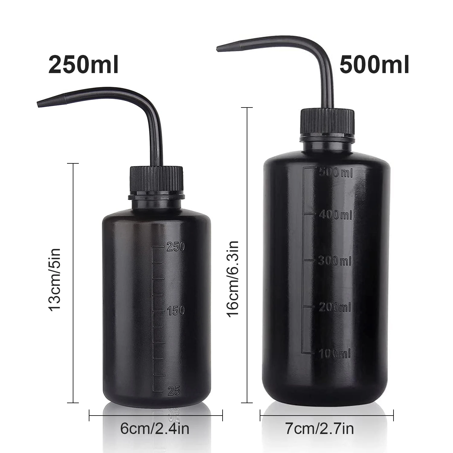 250/500ml Tattoo Spray Bottle Plastic Safety Wash Bottles Lab Tattoo Squeeze Bottle Tattoo Accessories 6