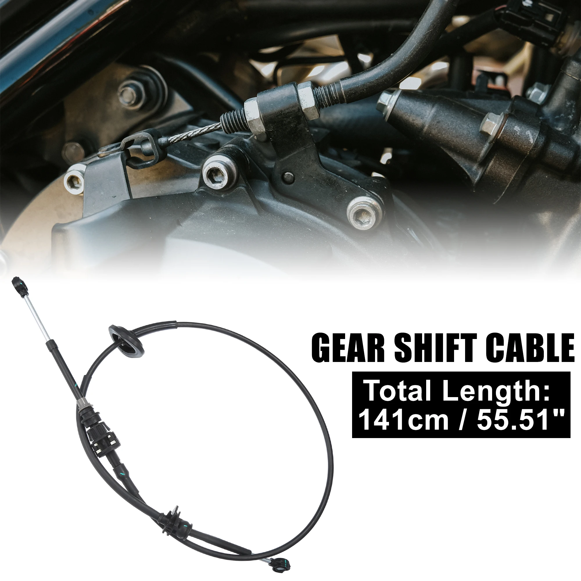 X Autohaux Gear Shifter Transmission Control Shift Cable for Ford Bronco 1992-1996 for Ford F-150 F-250 F-350 1992-1997