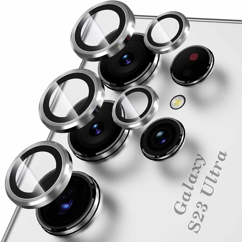 Enhanced Metal Camera Protection Ring with Tempered Glass Cover for Ultimate Camera Safety