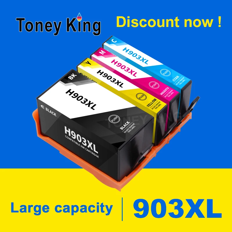 Cartuccia D'Inchiostro Toney King Compatibile Per Hp 903 907 903Xl 907Xl Hp903Xl Hp907Xl Officejet 6950 6960 6961 6963 6964 6965 6970 6975