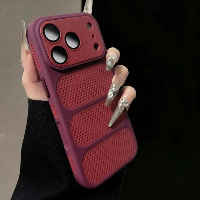 Enhanced Magnetic Cooling Shockproof Phone Case with Heat Dissipation and Hard PC Back Cover