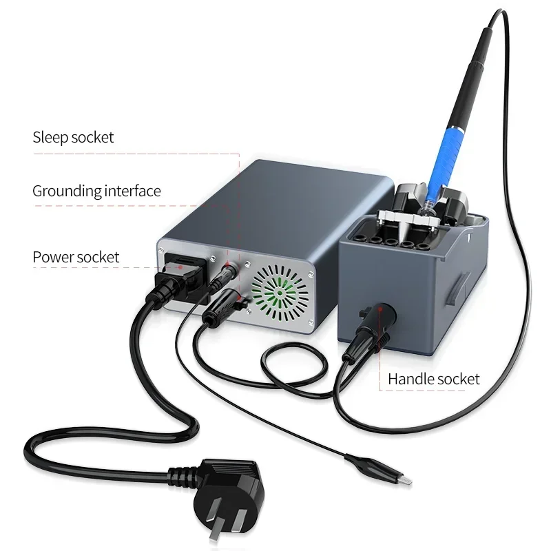 Aixun 200W T3A Smart Soldering Station Supports T12/T245 Handle for Motherboard PCB BGA Welding Repair Soldering Station Tools 6