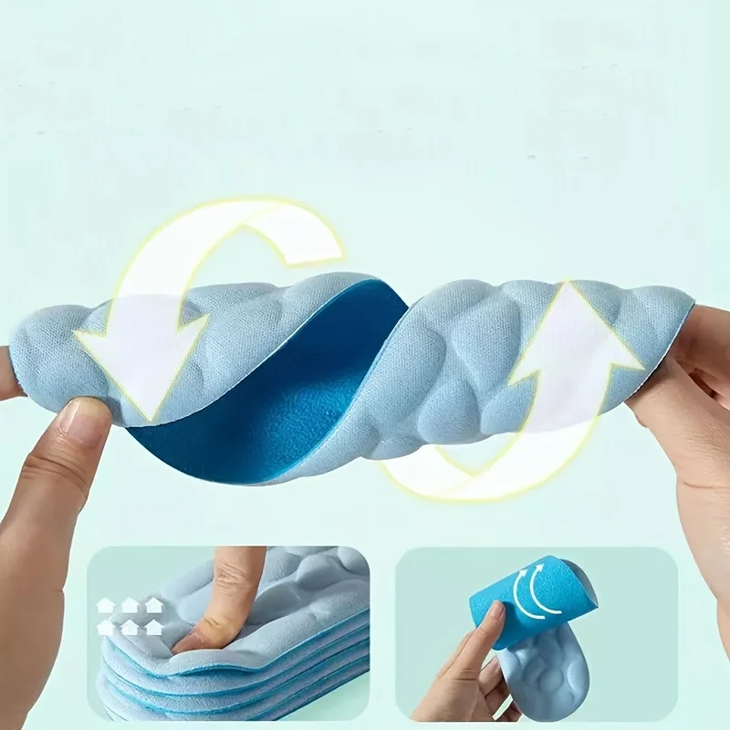 Shoe Insoles Massage Memory Foam Insoles For Shoes Sole Breathable Cushion Sport Insoles For Feet Orthopedic Running Care Pads 1pair