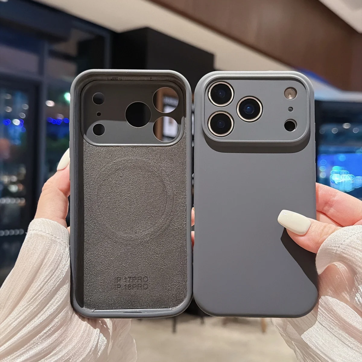 Premium Liquid Silicone MagSafe-Compatible Phone Case with Built-in Wireless Charging Magnet