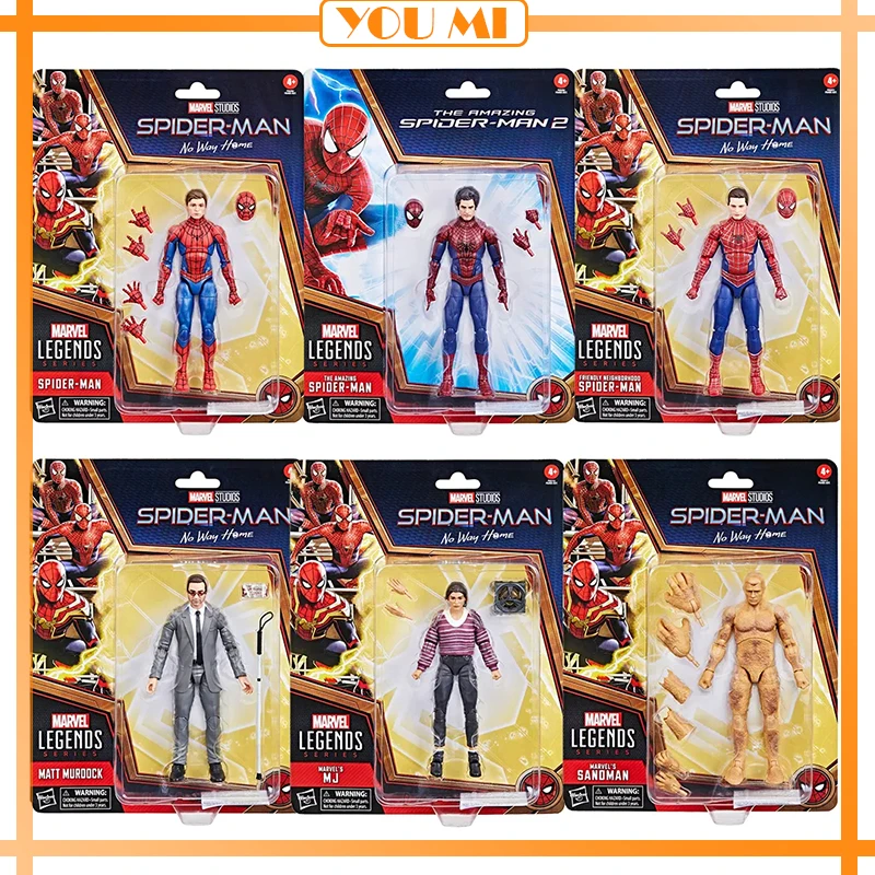 

Marvel Legends Anime Figure Sandman Matt Murdock Mj Neighborhood The Amazing Spider-Man : No Way Home Action Figures Model Toy