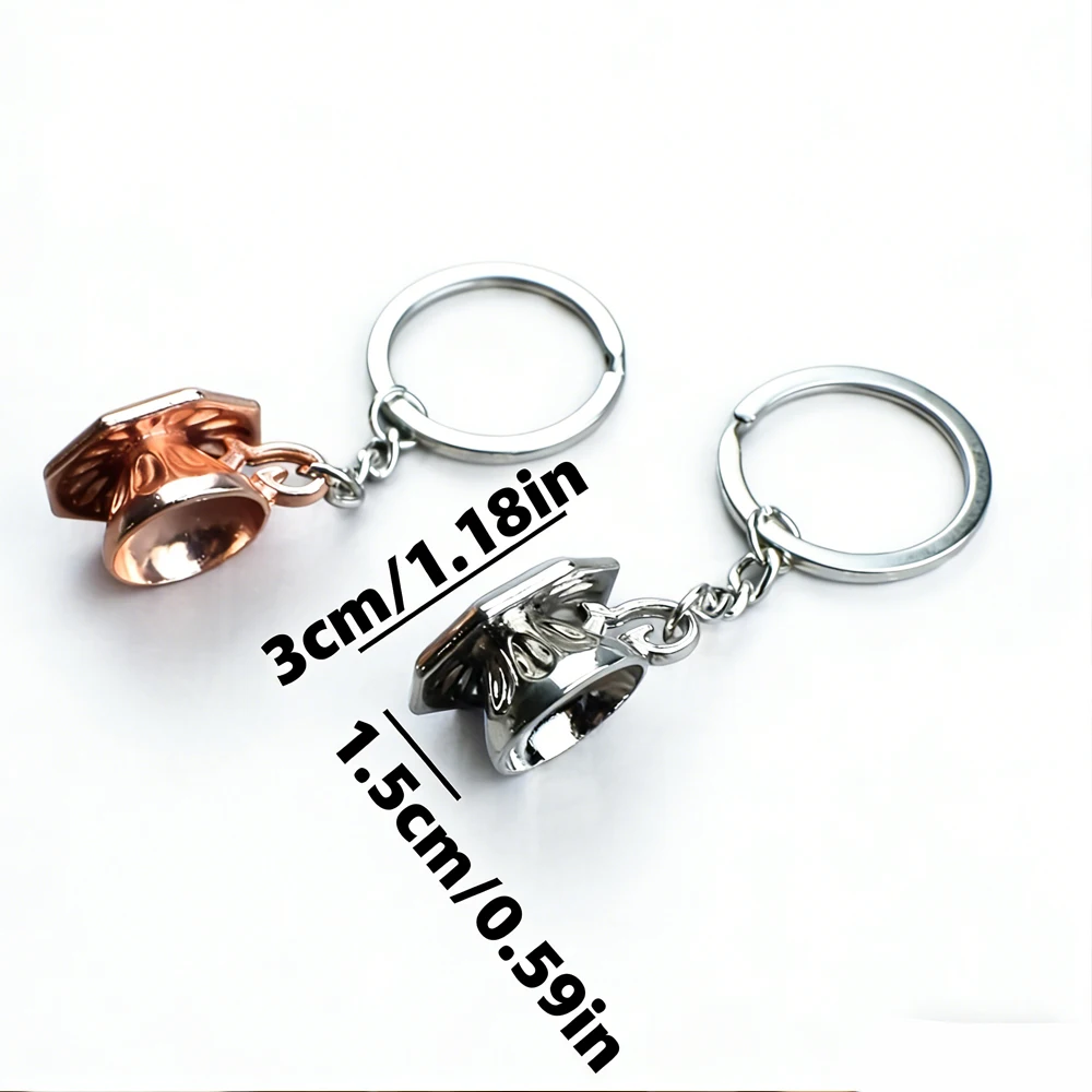 장 미니 커피잔 모양 열쇠 정리함 키체인 휴대용 열쇠 보관함 일상용 사무용품 책상 정리