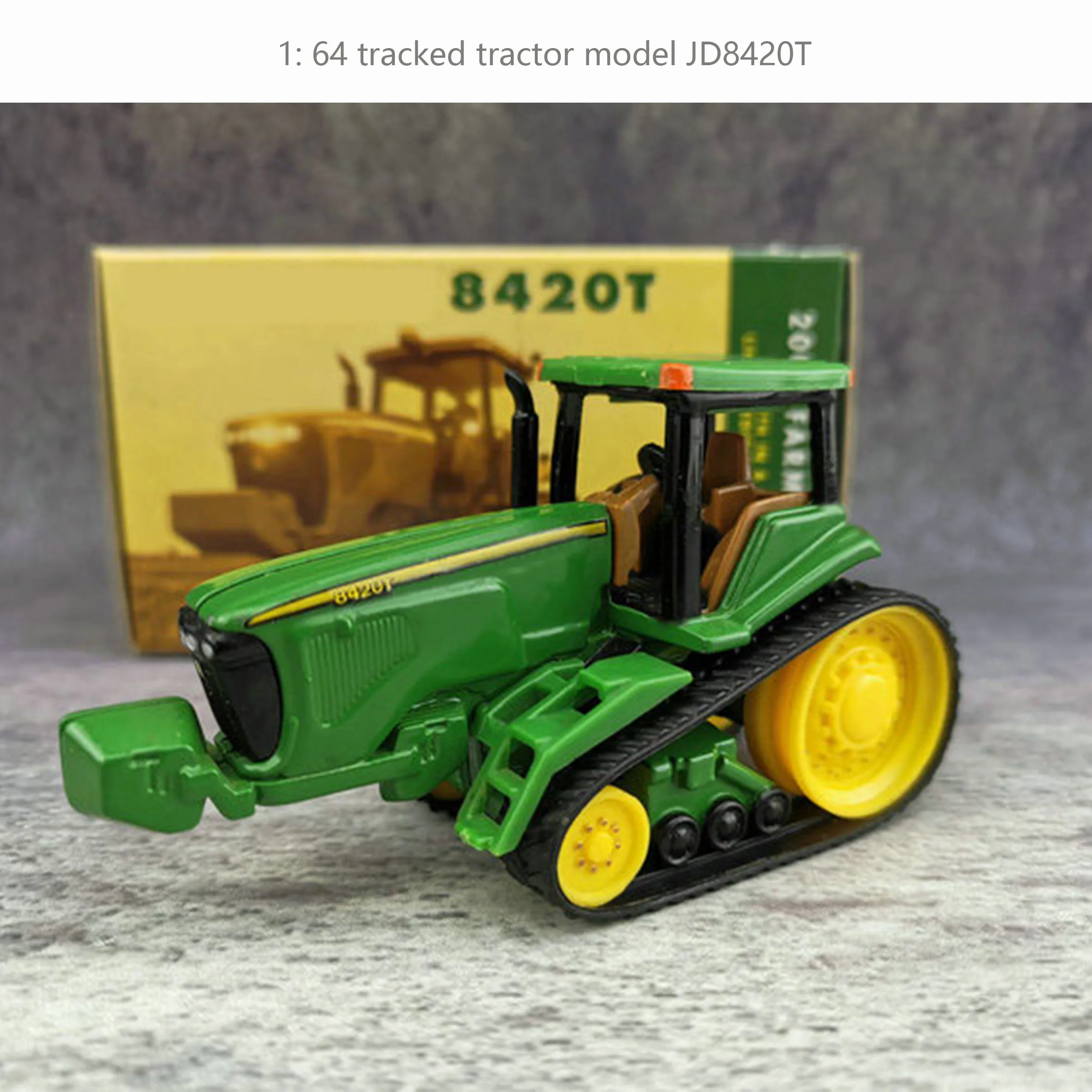 

Модель гусеничного трактора 1: 64 JD8420T, модель инженерного автомобиля из сплава