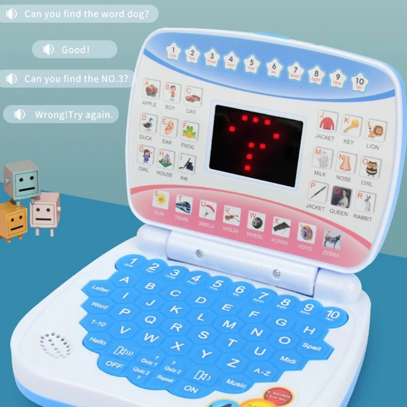 Portátil Juguete Aprendizaje Inglés Electrónico Portátil Niños