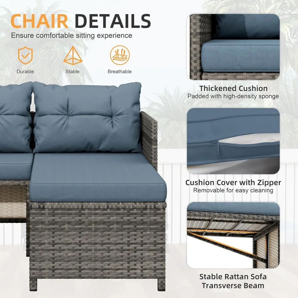 3-Piece Patio Furniture Set 5