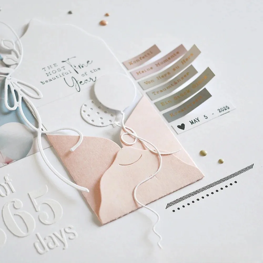 돼지 공예 금속 커팅 다이 컷 다이 몰드 하트 모양 풍선 스크랩북 종이 공예 칼 몰드 블레이드 펀치 스텐실 다이