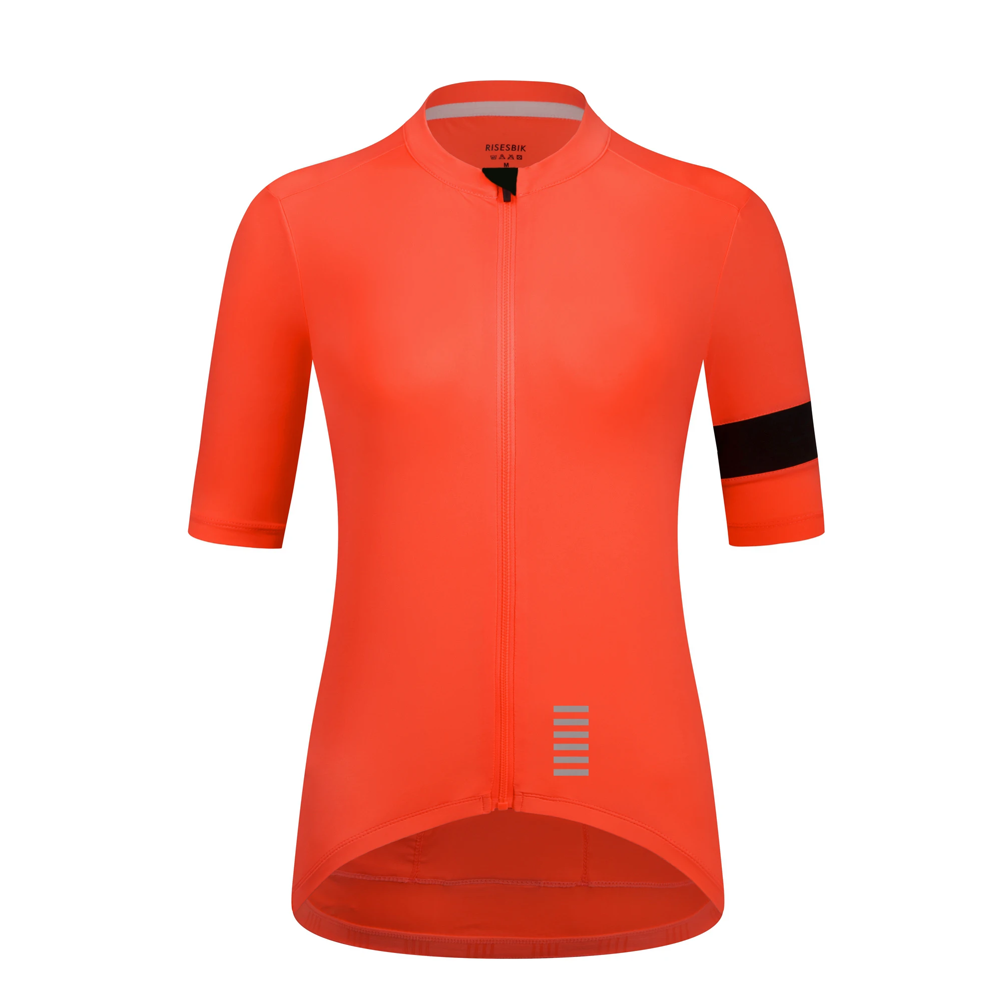 thumbnail image 1 of RISESBIK - Maillot de ciclismo para mujer, manga corta, camiseta de ciclismo para niña, ropa de ciclismo femenina, UPF+50 de verano, 1 of 5