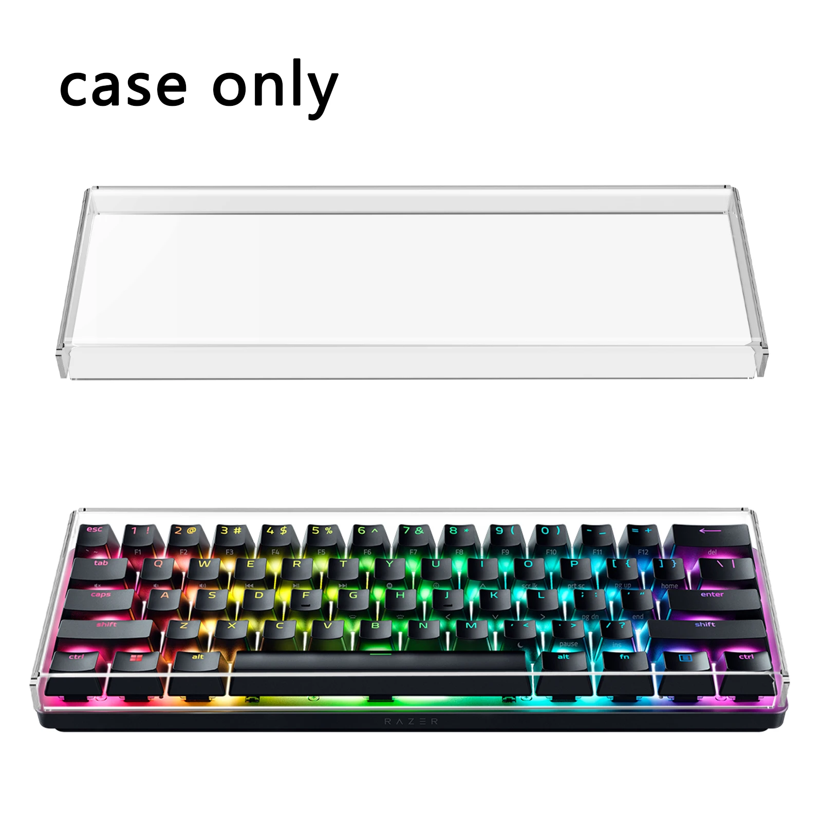 Geekria Premium Acrylic Keyboard Dust Cover for 60% Compact 61