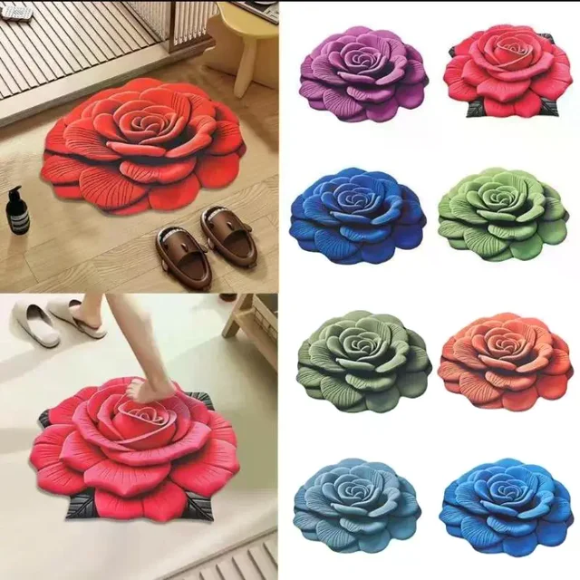 Covor floare 40x40cm/60x60cm antialunecare 2