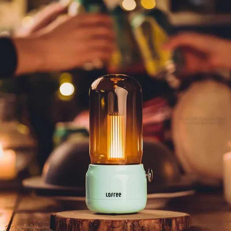 Youpin Original Lofree CANDLY Retro Light USB Charge Stand Two Light Modes Warm As Ever Warm Surrounding Feeling