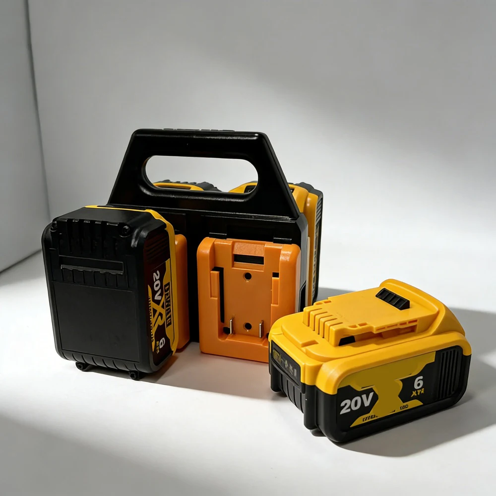 Dewalt 20V MAX XR 리튬 배터리 4베이 고속 충전기 스테이션 전동 공구용 다중 보호 충전 스테이션 EU/US 플러그