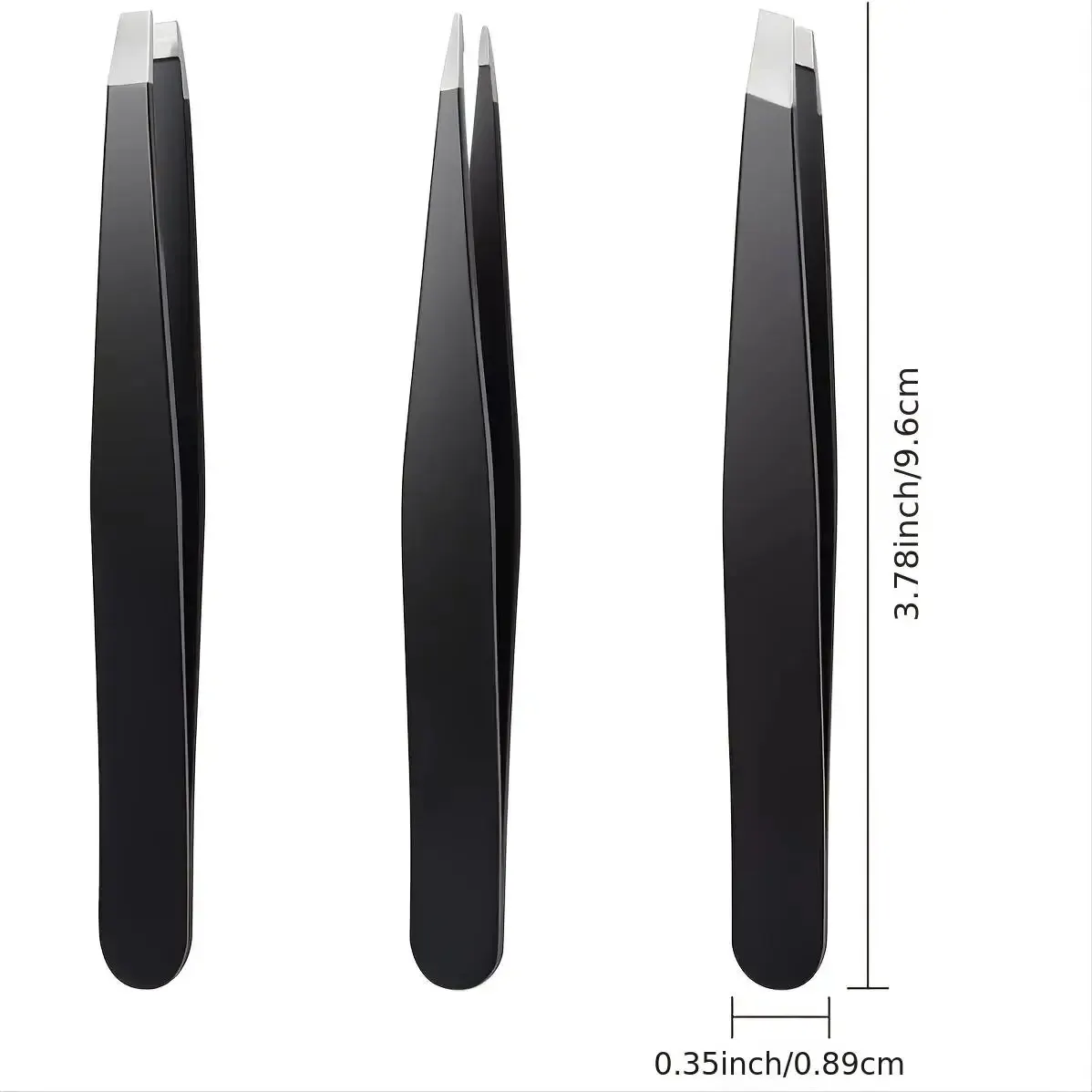 Tweezers Set 3-4pcs Stainless Steel Eyebrow Precision Sharp Tip for Body Ingrown and Facial Hair Removal