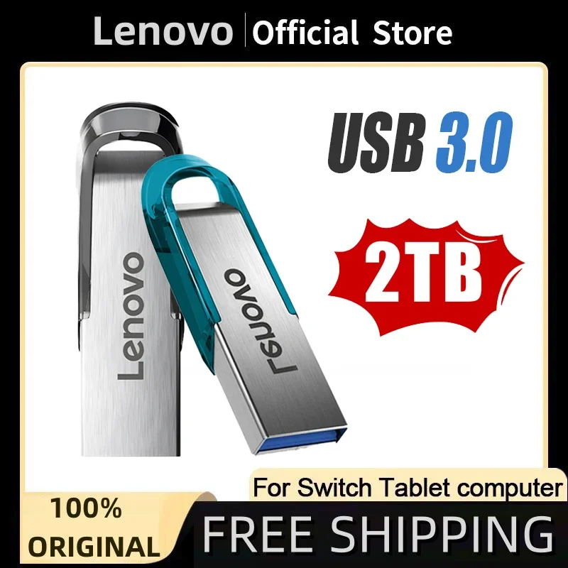 

Флеш-накопитель Lenovo, USB 3,0, 128/256/512 ГБ, 1 ТБ