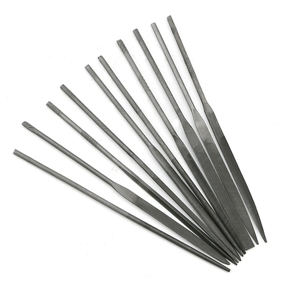 

10Pcs Small Needle Files Set 140mm Jewelry Tools Beading Hobby Crafts Carving Repair Cutting Tool