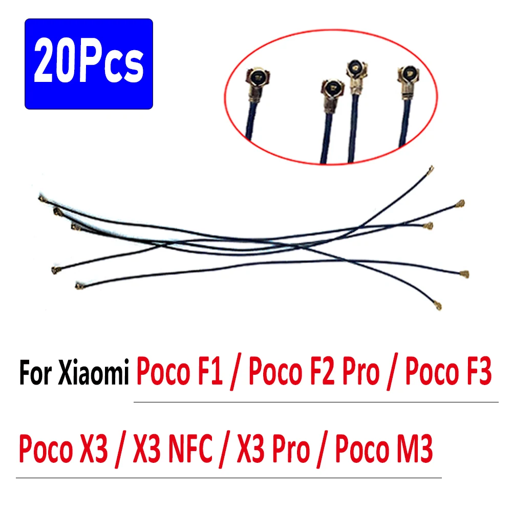 

20Pcs，Wifi Signal Wi-Fi Antenna Ribbon For Xiaomi Poco F3 F2 Pro M3 F1 X3 Pro Wire Connector Ribbon Flex Cable