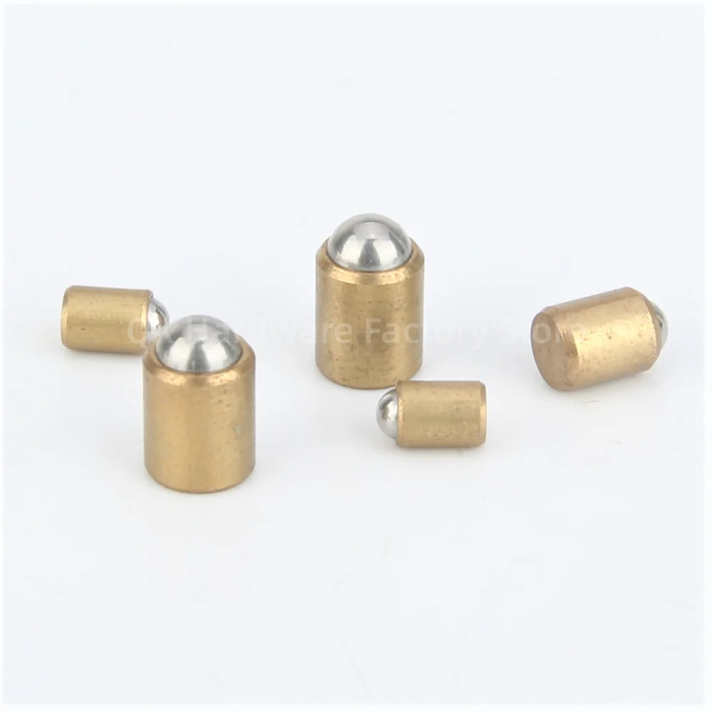 QX410.1 Press Fit Smooth Stainless Steel/Brass Body Spring Ball Plungers