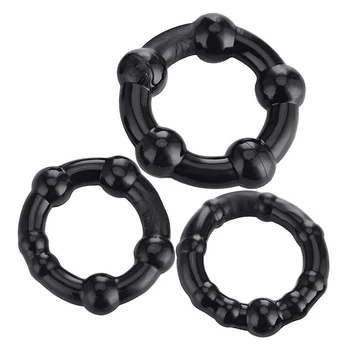 3Pcs/Set Dots Penis Ring Sexy Toys for Men Reusable Bound Delay Cock Ring Sleeve Sexulaes Toys Erotic Sex Toys for Men Gay 6