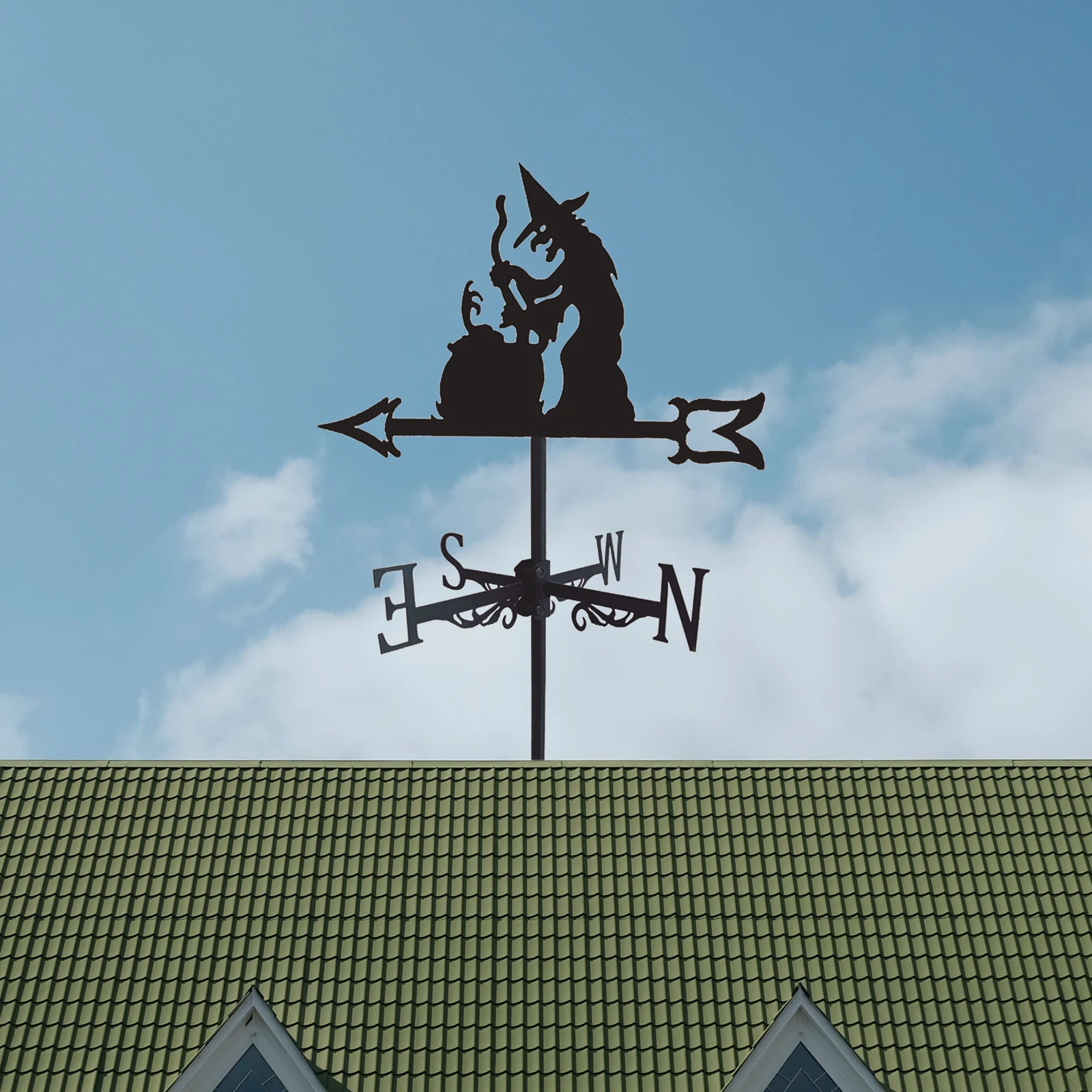 Metal Weathervane Roof Mount for Patio Outdoor Garden Decoration weather vane