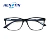 Henotin Fashion Rectangular Frame Reading Glasses Spring Hinge Men and Women HD Reader 6