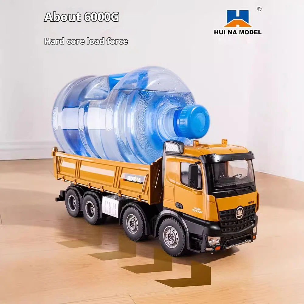 Huina 1/14 536 Rc Car Heavy Construction Dump Trucks 12-Channel Alloy 2.4g Remote Control Full Scale Simulated Sound 2