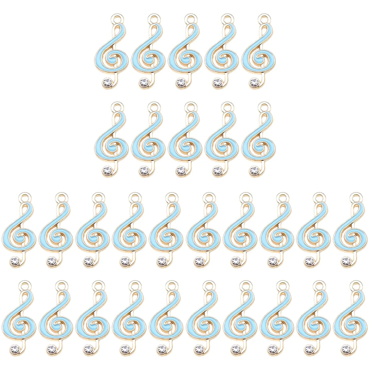 

30 Pcs Music Symbol Pendant Notes Charms for Jewelry Making Musical Metal Instruments Alloy Supplies Earrings