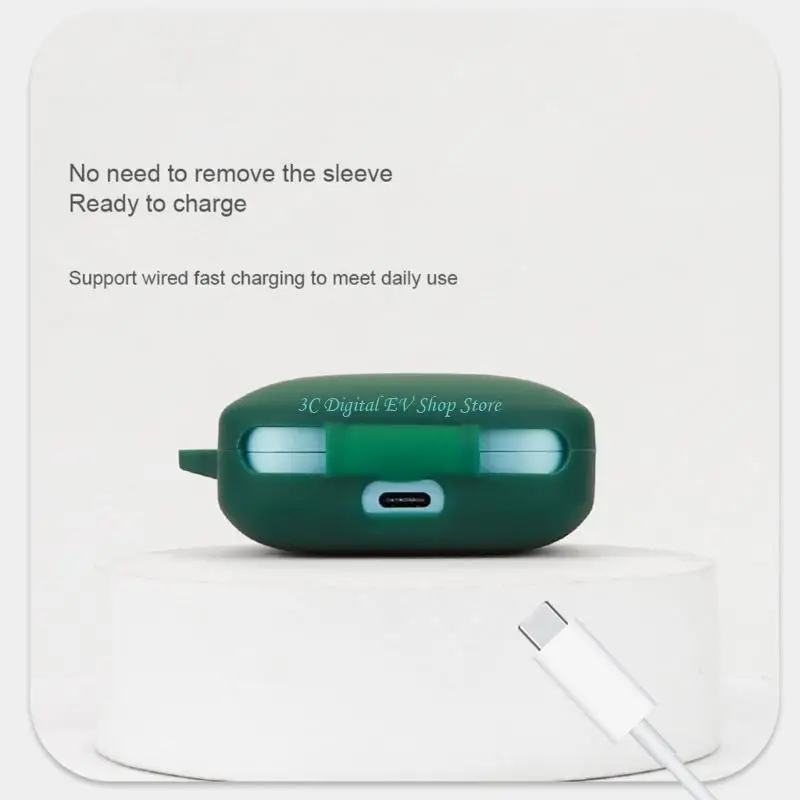 Silicone Protective Cover for Earbuds - Flexible Sleeve Housing