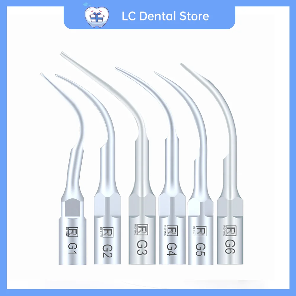 

Dental Ultrasonic Scaler Tip Scaling Tips Supragingival Tips For EMS Woodpecker Refine G1 G2 G3 G4 G5 G6 P1