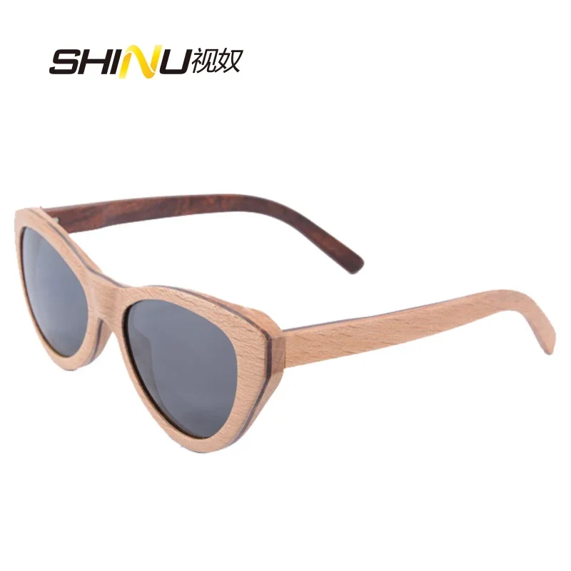 

Sunglasses Polarized women Design Vintage nature wooden Sunglasses Men Cat eyes Sun Glasses Shades for Female