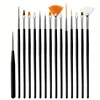 15pcs Fine Detail Paint Brush Set - Miniature Paint Brush For Detailing & Art Painting - Acrylic, Watercolor, Oil, Models 1