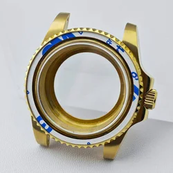 Elegant Sapphire Glass GMT Watch Case with Bidirectional Rotation for One way (NO.3)