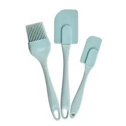 3-Piece Non-Stick Silicone Baking Utensil Set (3Pcs Blue)