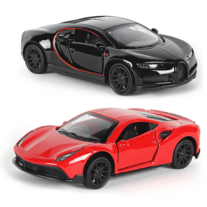 1:43 Diecast Alloy Car Model Toy With Open The Door Simulation Pull Back Pocket Car Cool Racing Car Ornament Kids Toys Gifts