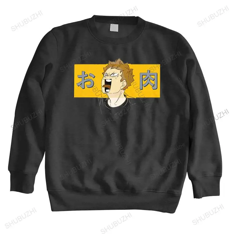 

Cool Kawaii Haikyuu hoodie for Men long sleeves Leisure Hinata Shouyou sweatshirt Soft Cotton Anime Manga sweatshirts Gift Idea