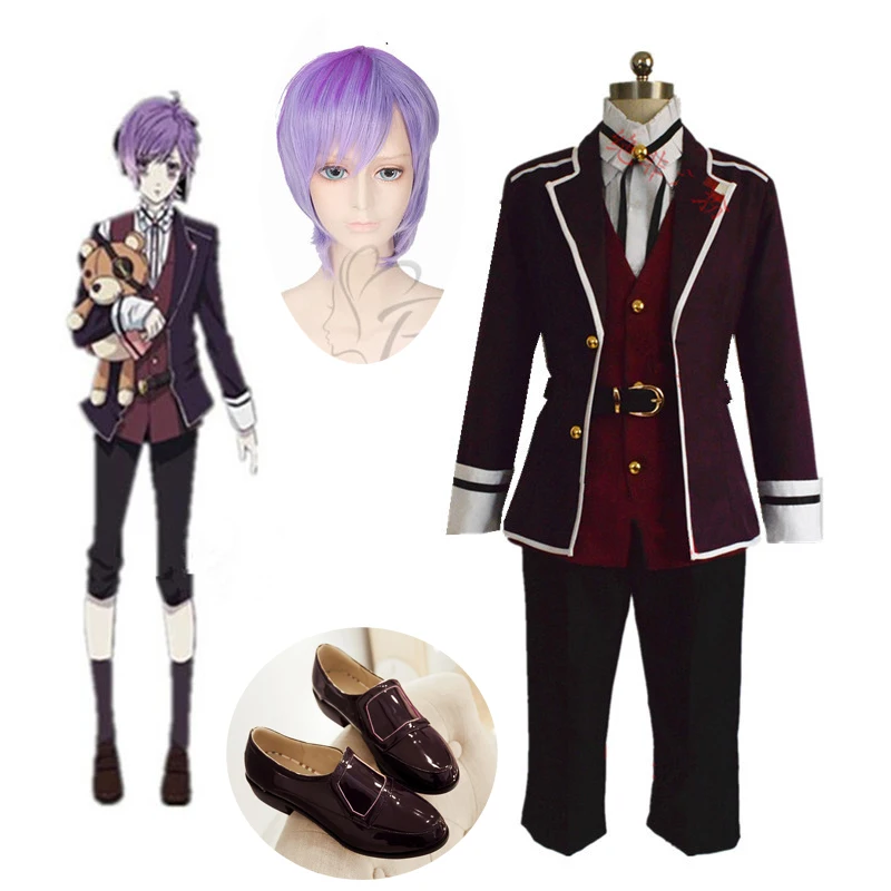 

Anime DIABOLIK LOVERS Kanato Sakamaki Cosplay Costume Uniform Outfit Daily Suit Halloween Party Clothes Custom Made