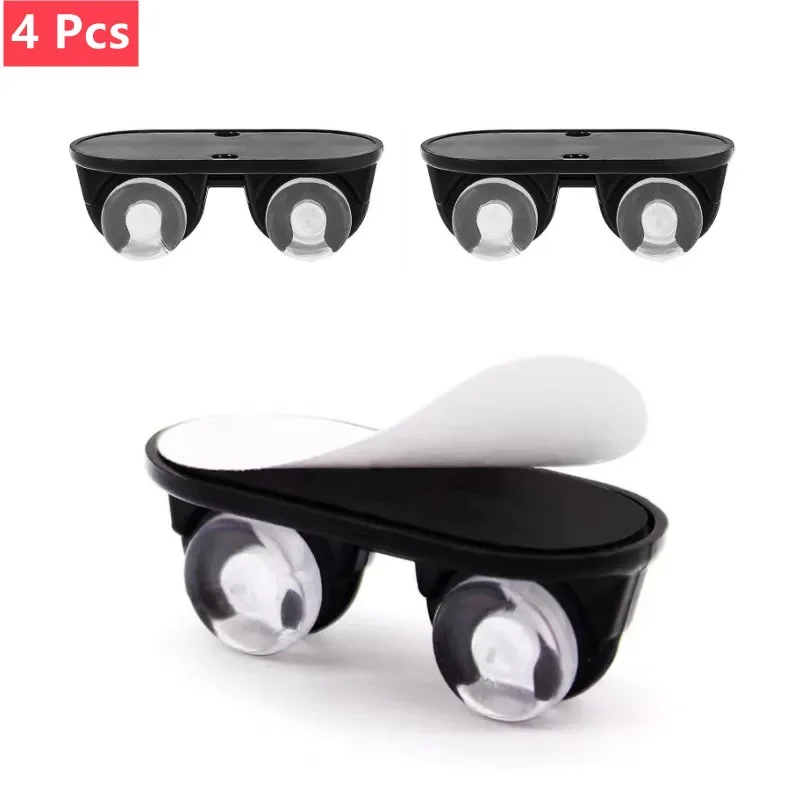 

Furniture Casters Wheels Self-adhesive Directional Wheel Storage Box Trash CanCasters Home Silent No Scratches Wheels