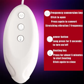 Silicone Heated Dildo Lady Sex Toy Telescopic Swing Simulation Vibrator For Women Masturbation Toy 3