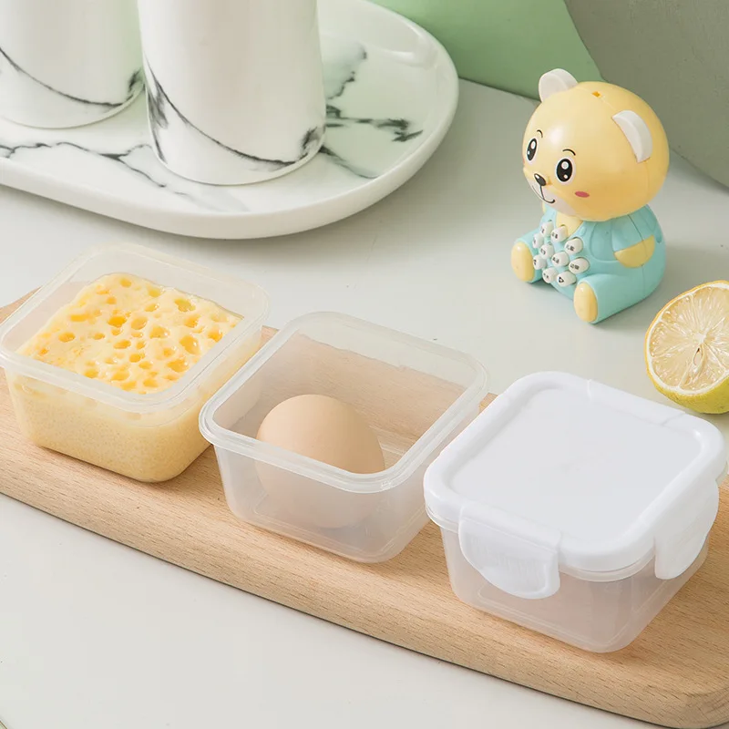 5PCS Food Safe Baby Food Storage Containers Sealed Lids Square