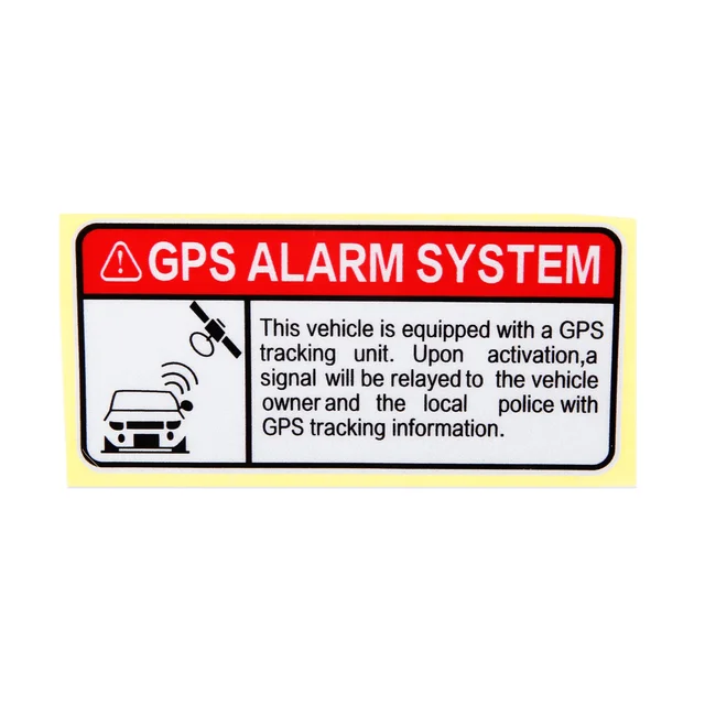 1pc Warning GPS Tracking Alarm System Automobile Stickers Anti Theft Decals Reflective Type Car Stickers for Motorcycle 2