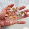 Wholesale 50/105 pcs/lot Decorative Small Glass Bottles  5ml Glass tube Cork Stopper Crafts Jars Mini  Bottles Wishing Gift 2
