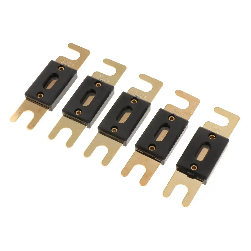 

5x NEW Gold Plated 300A ANL Fuse Power Wire 300 AMP Electronics