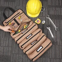 Multi-Purpose Tool Bag High Quality Professional Multi Pocket Hardware Tools Pouch Roll UP Portable Small Tools Organizer Bag 2