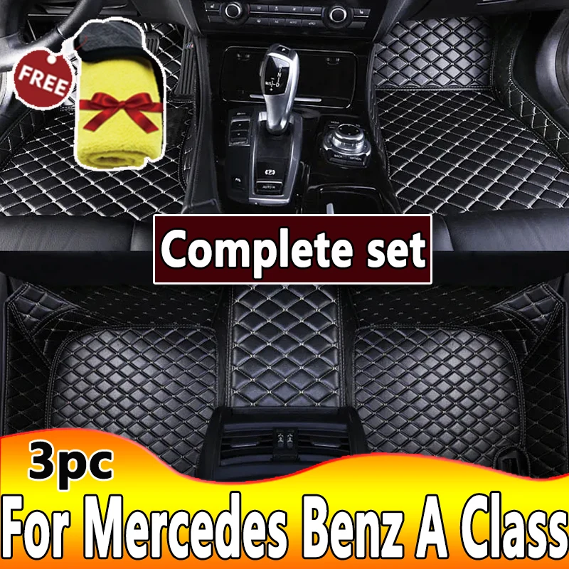 

Автомобильные коврики для Mercedes Benz A Class W177 2019 ~ 2021, коврики против грязи, Нескользящие грязеотталкивающие коврики, аксессуары для интерьера автомобиля