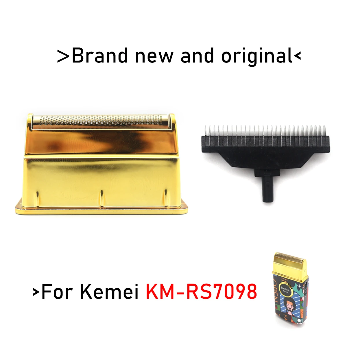 For Kemei KM-RS7098 Hair Clipper Replacement Blade Set Barber Cutter Head Electric Hair Trimmer Cutting Replacement